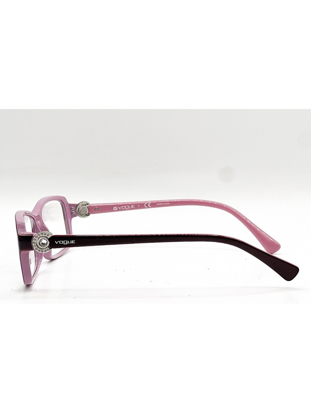 Vogue Vo 5001-B 2321 Eggplant/Opal Pink Authentic Eyeglasses 54-16-135 - Picture 2 of 5